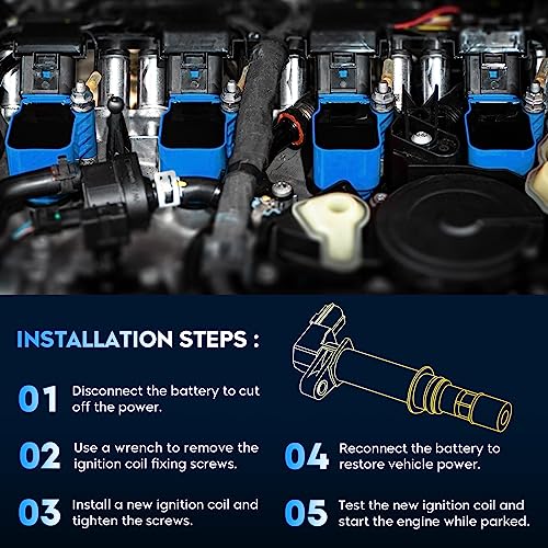 Paquete de bobinas de encendido negro para Buick Rainier - Imagen 7