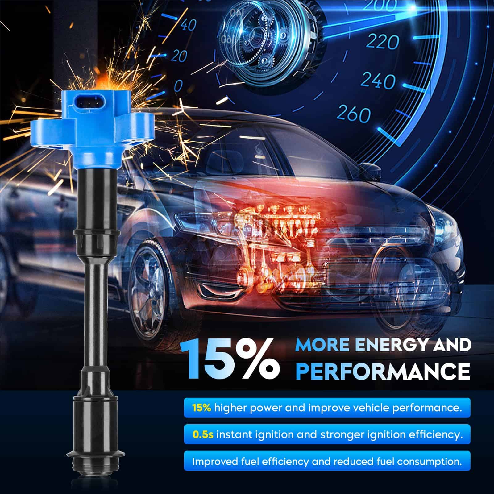 Paquete de Bobinas de Encendido para Ford - 4 Piezas - Imagen 5