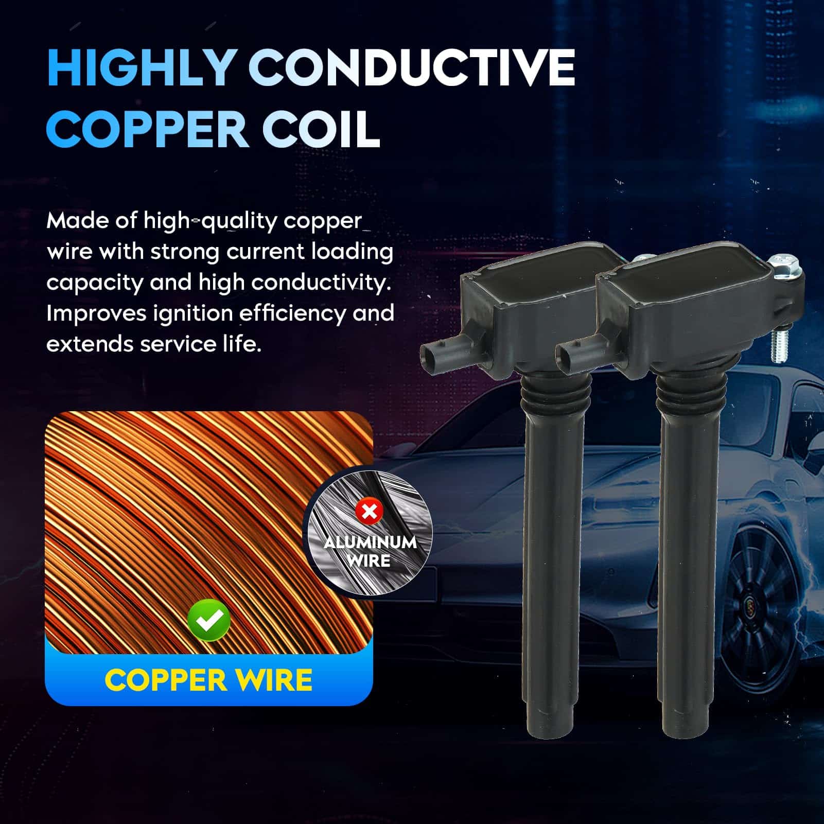 Paquete de Bobinas de Encendido para -Negro - Imagen 4