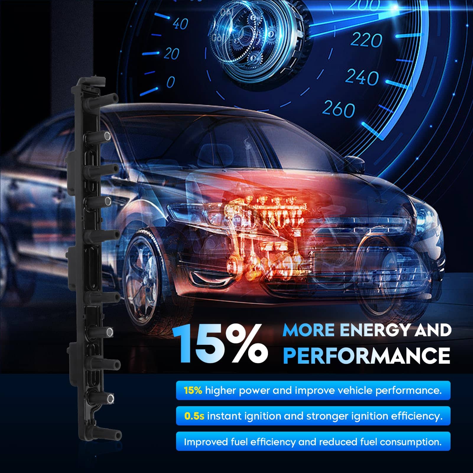 Bobina de Encendido para Jeep Grand Cherokee 2000-2004 4.0L - Imagen 5