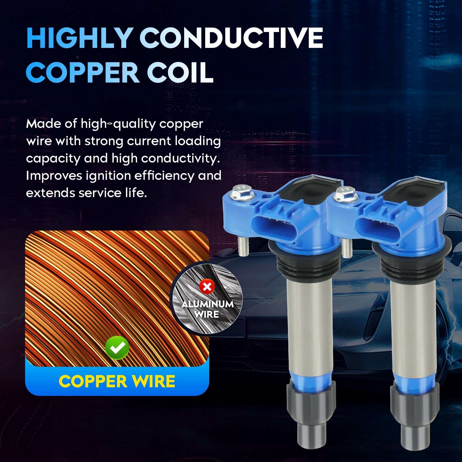 Conjunto de Bobina de Encendido + Bujías de Iridio para - Imagen 5