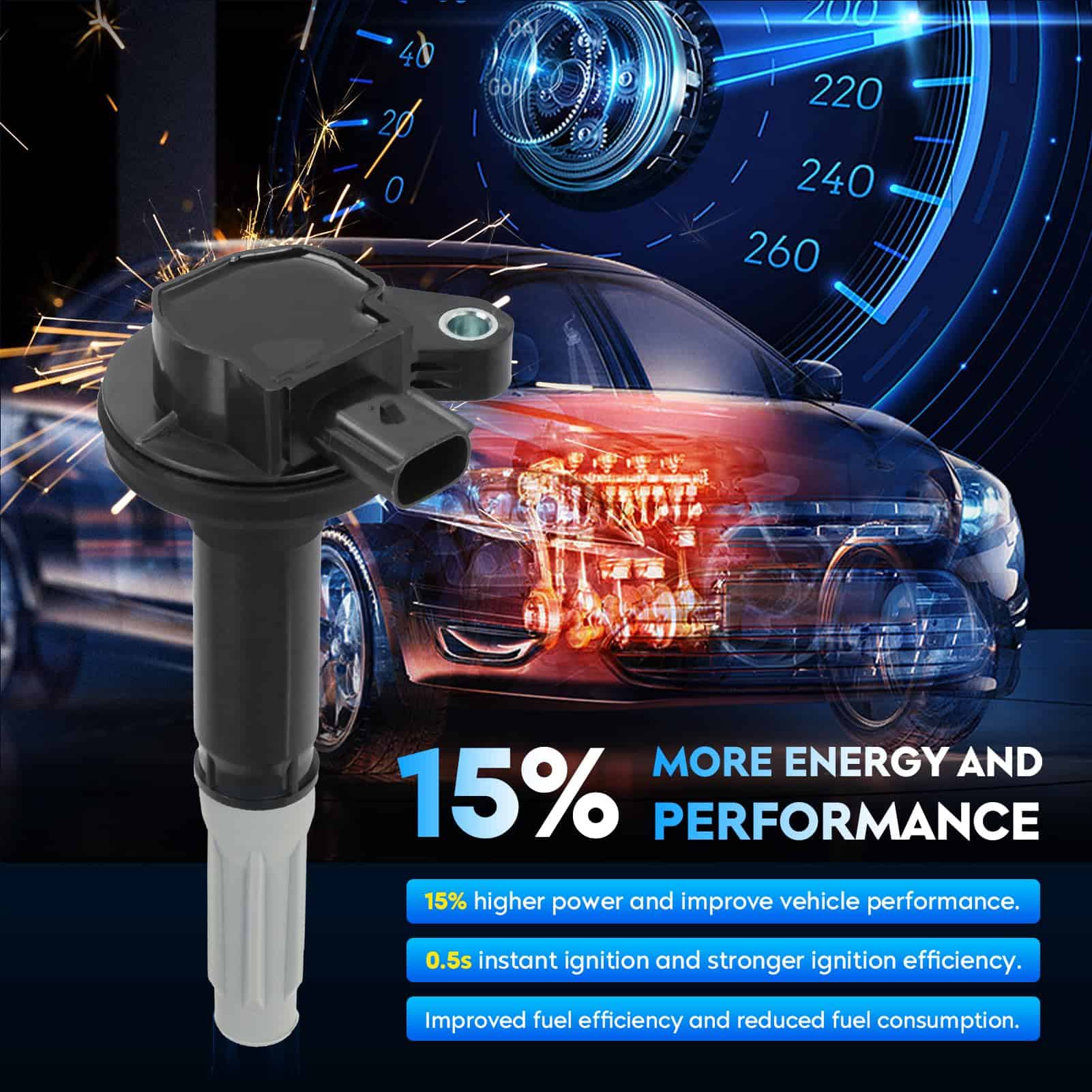 Bobina de Encendido + Bujías de Iridio para Ford F150 - Imagen 6