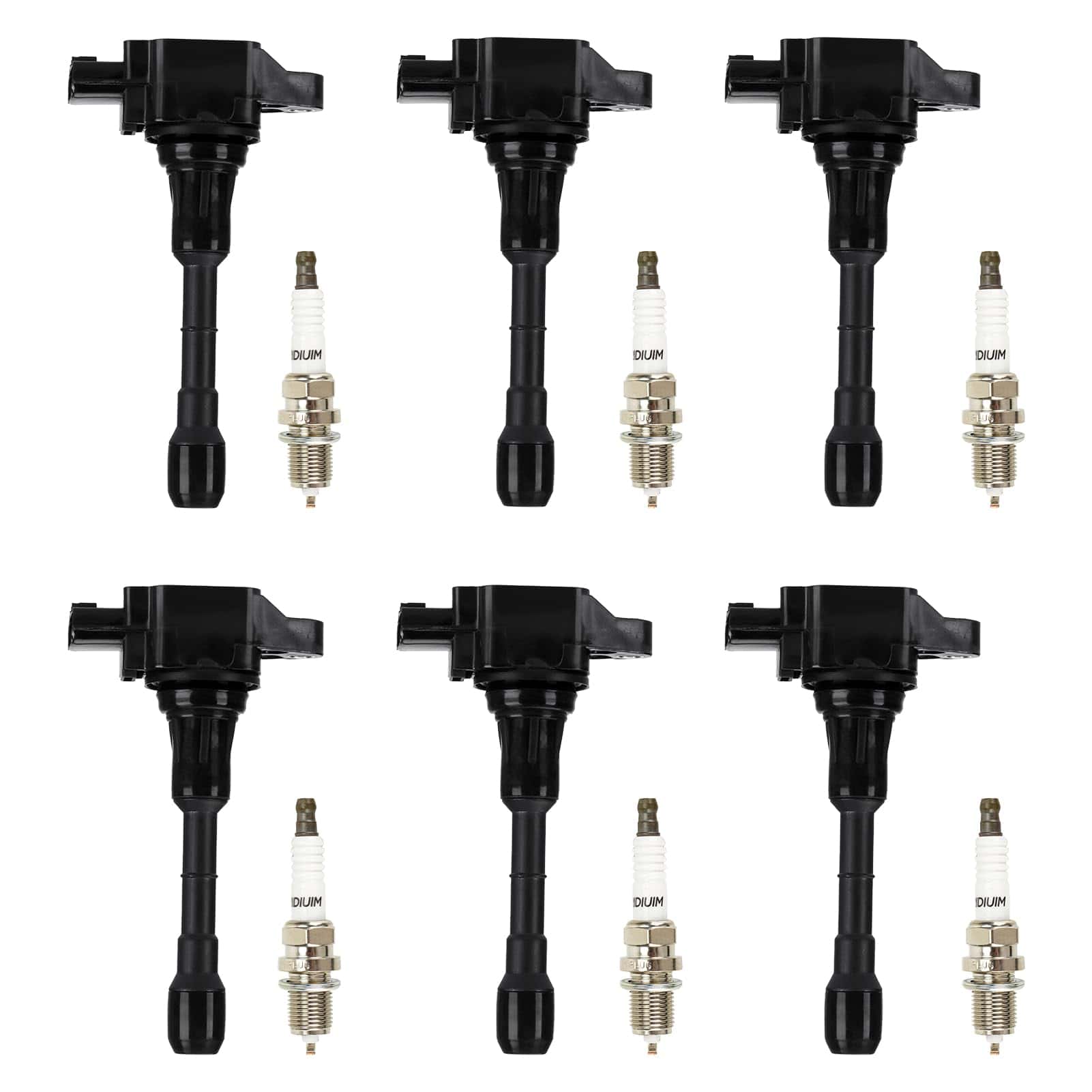 Paquete de bobina de encendido + bujías de - 4 Juegos