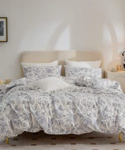 Funda de Edredón King Flower, Juego de Cama Floral de