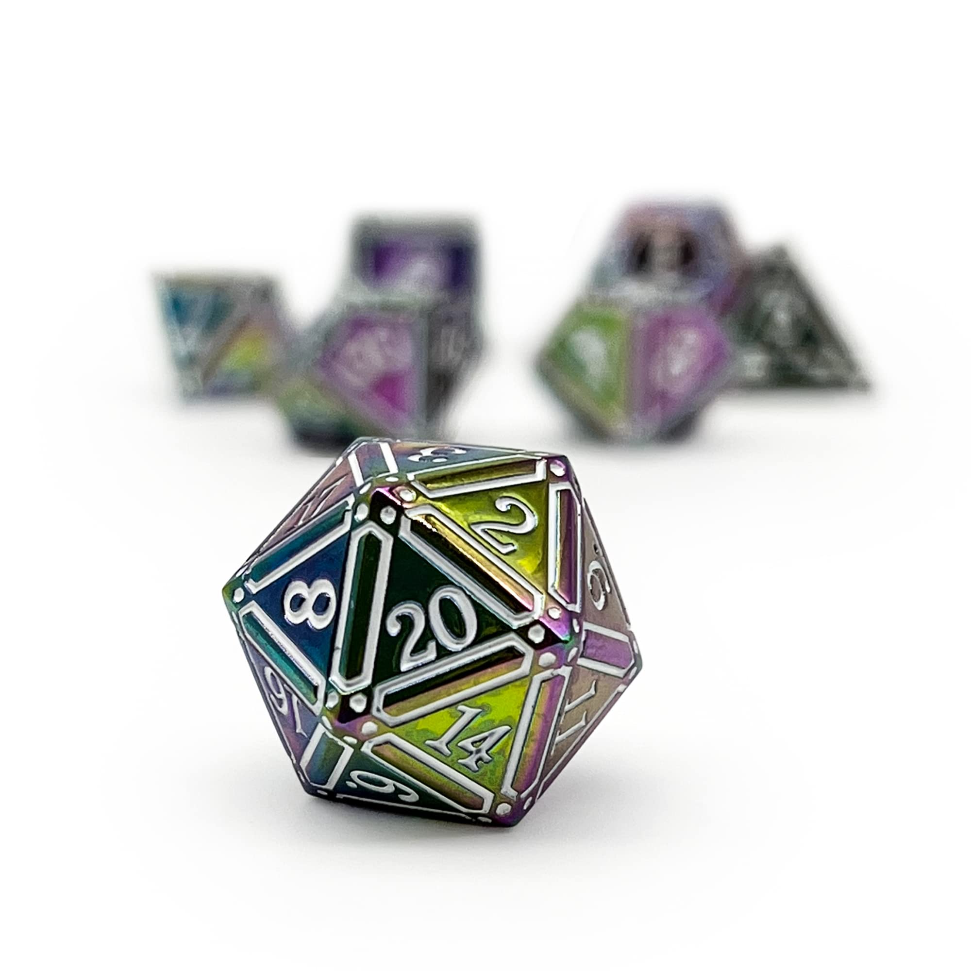 Juego de Dados de Metal Ironworks de Norse Foundry - - Imagen 3