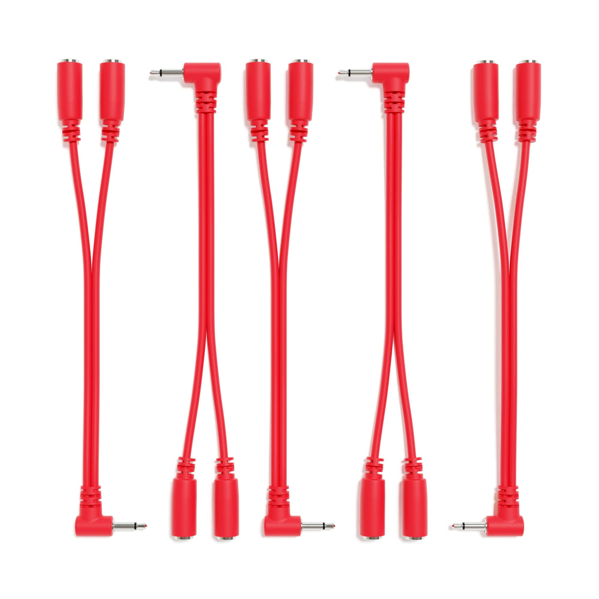 ExcelValley - 5-Pack - Cable Divisor Mono de Ángulo Recto Y