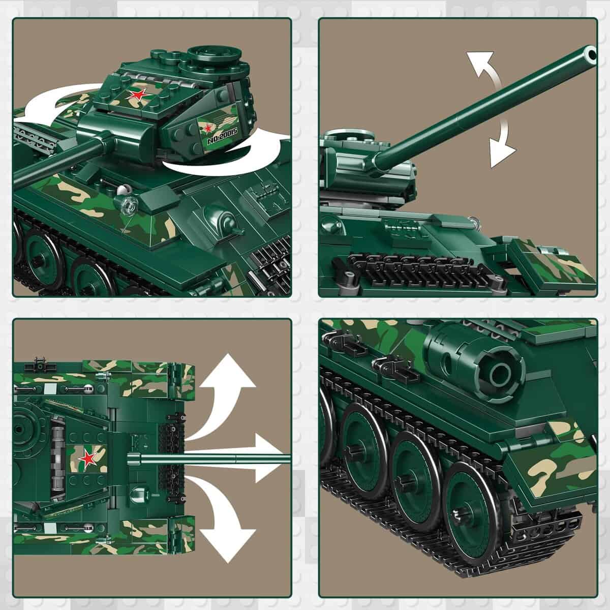 JMBricklayer Tanque de ladrillos Juego de construcción - Imagen 5