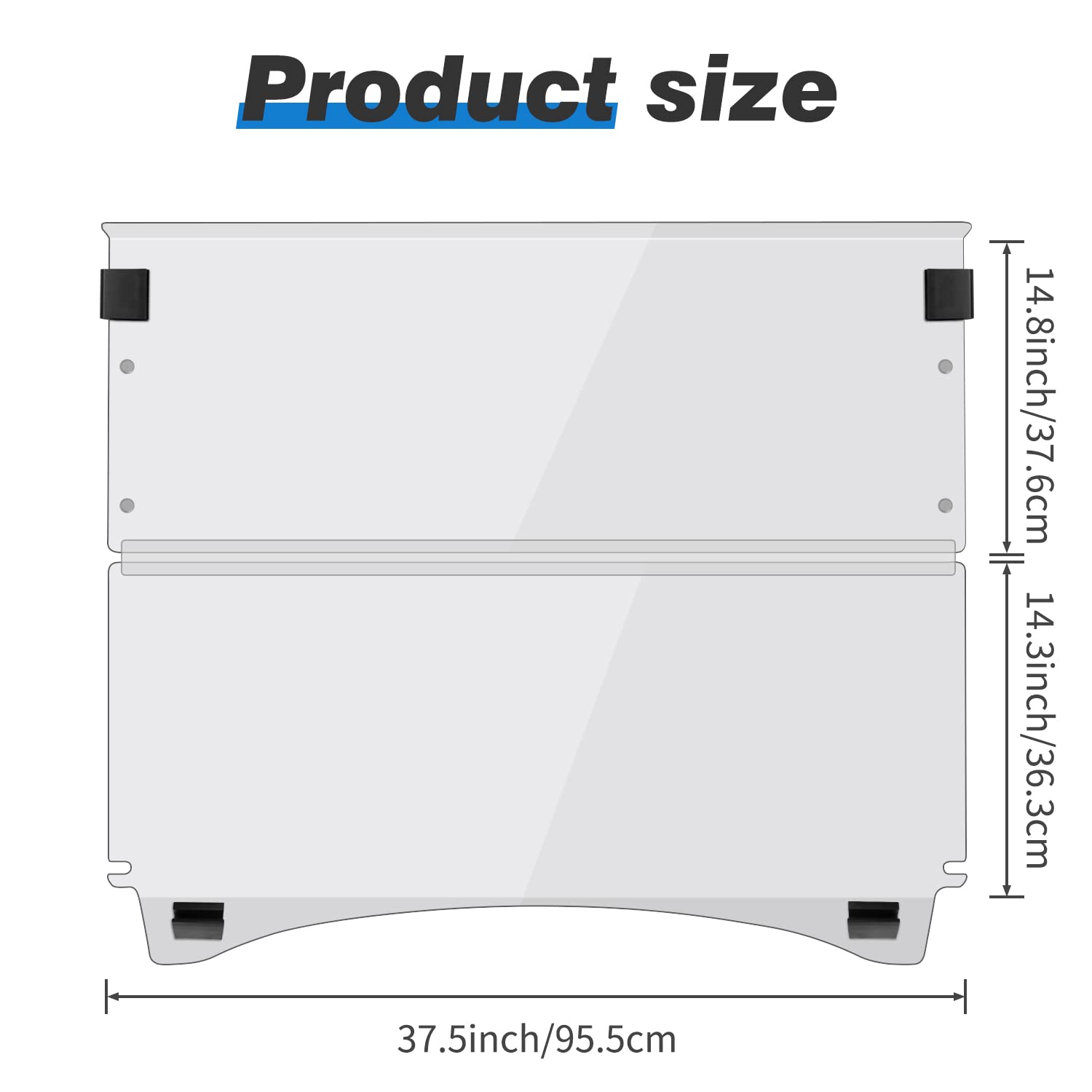 Parabrisas plegable y resistente a impactos para Carro de - Imagen 3