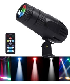 Pinspot Light con Control Remoto 4 en 1 Foco de Escenario: