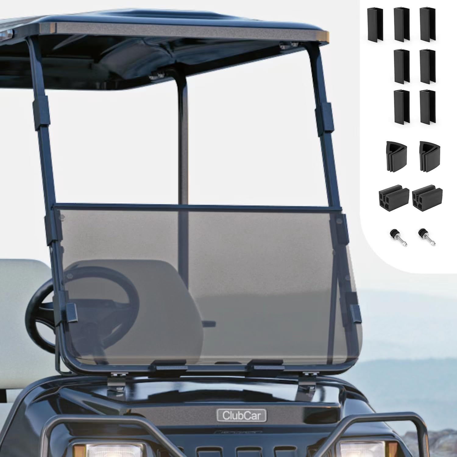 Parabrisas para Carro de Golf Club Car DS 1982-2000,