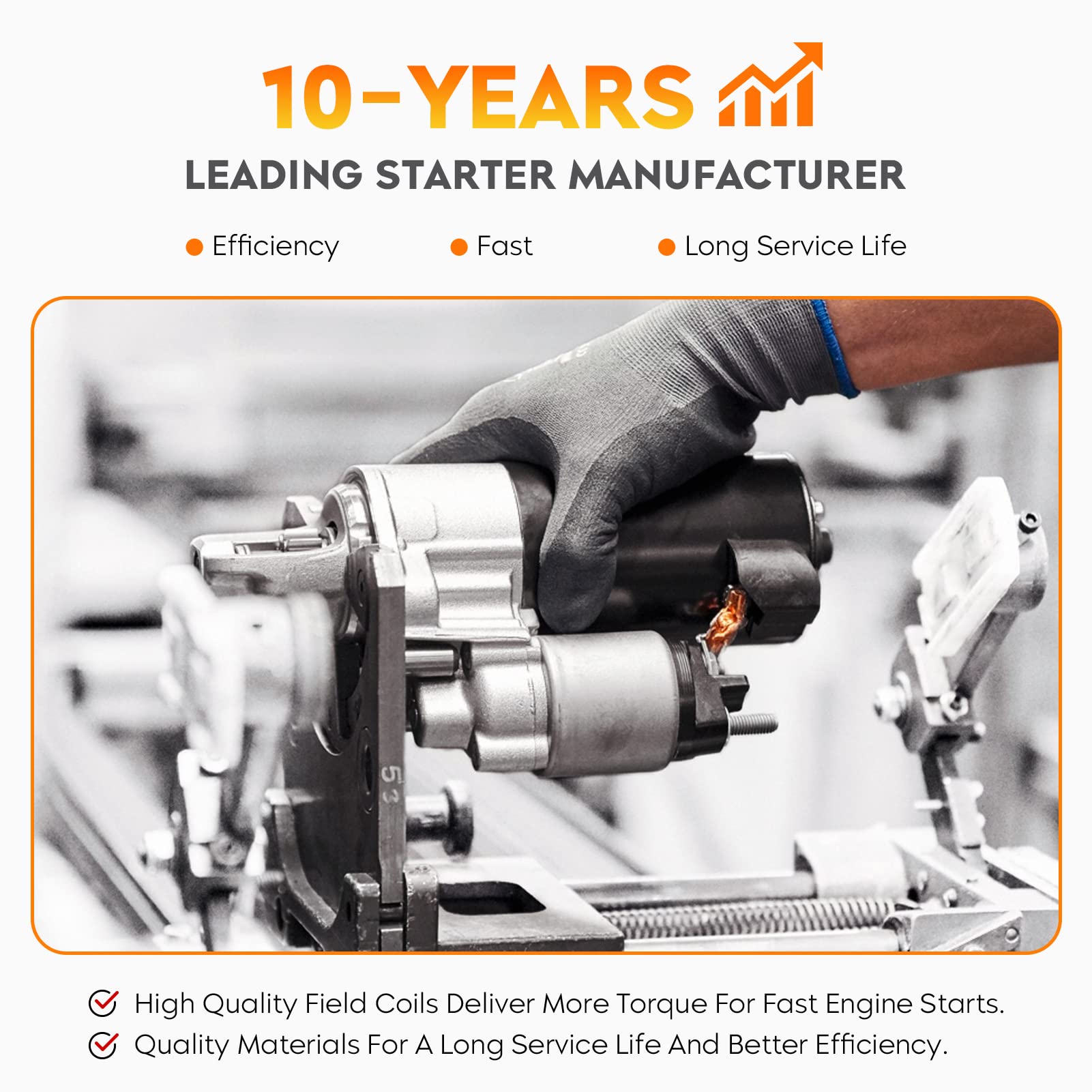 Arrancador para Nissan Frontier V6 3.3L 1999 2000 2001, - Imagen 7