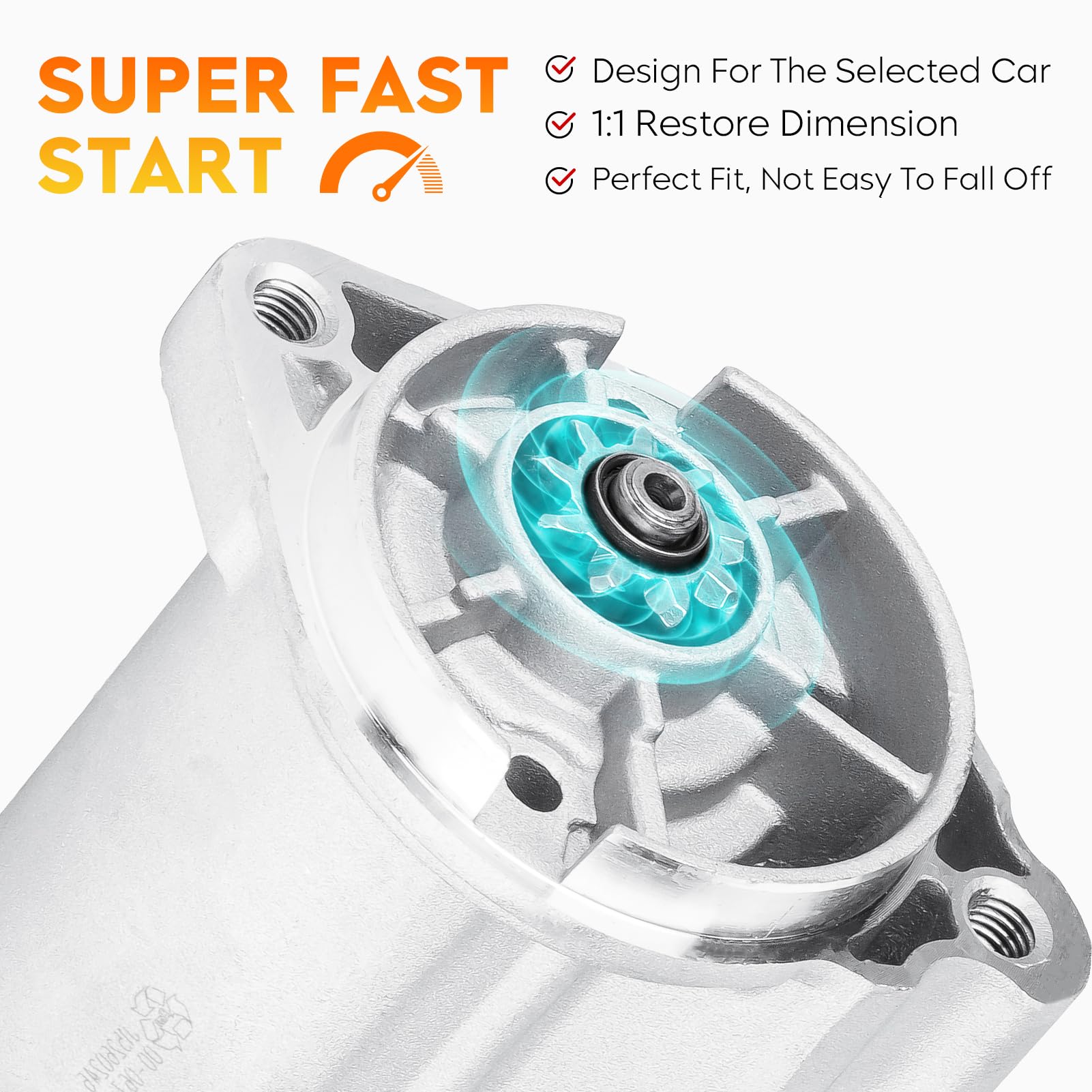 Arrancador para Nissan Frontier V6 3.3L 1999 2000 2001, - Imagen 3