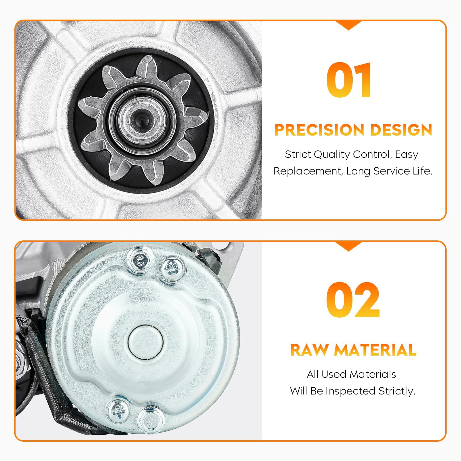 Arrancador para Nissan Frontier V6 3.3L 1999 2000 2001, - Imagen 6