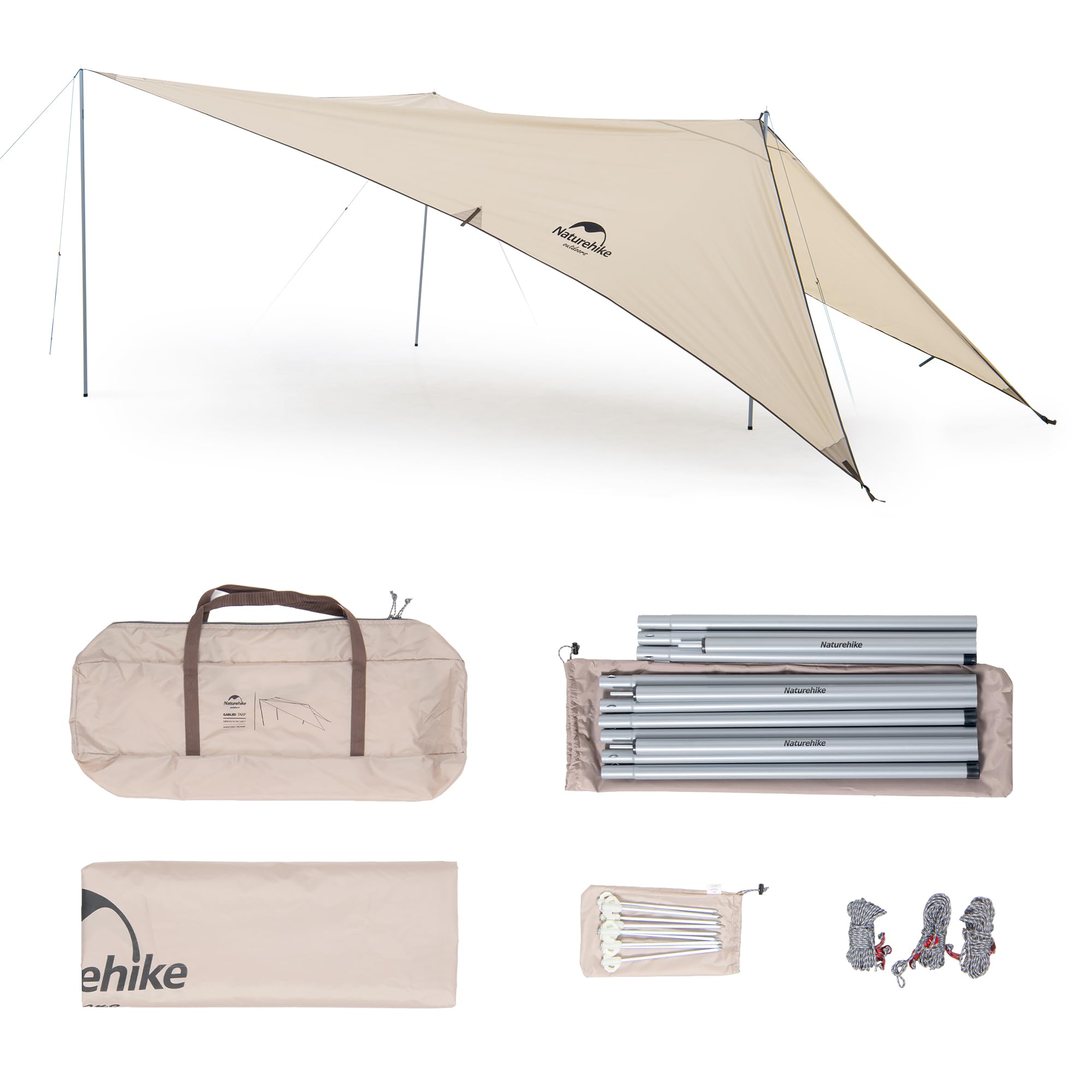 Toldo para Coche Naturehike UPF50+, Tienda de Campaña