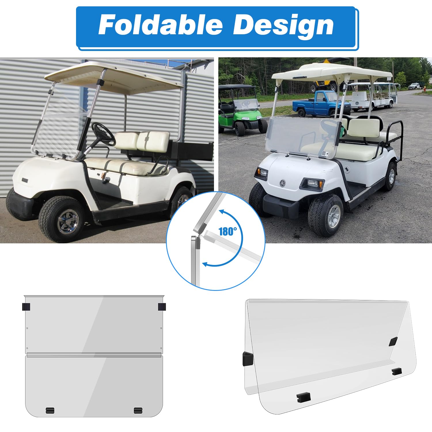 Parabrisas para carrito de golf Yamaha G14 G16 G19 - Imagen 4