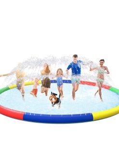 ODOSOLA 13 FT Gran Splash Pad para Niños de 4 a 8 Años,