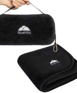 Manta de Viaje y Almohada BlueHills -Negro