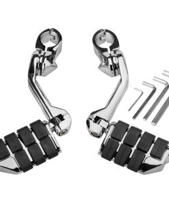 VG MOTO Motocicleta 1.25" Largos Reposapiés Angulados