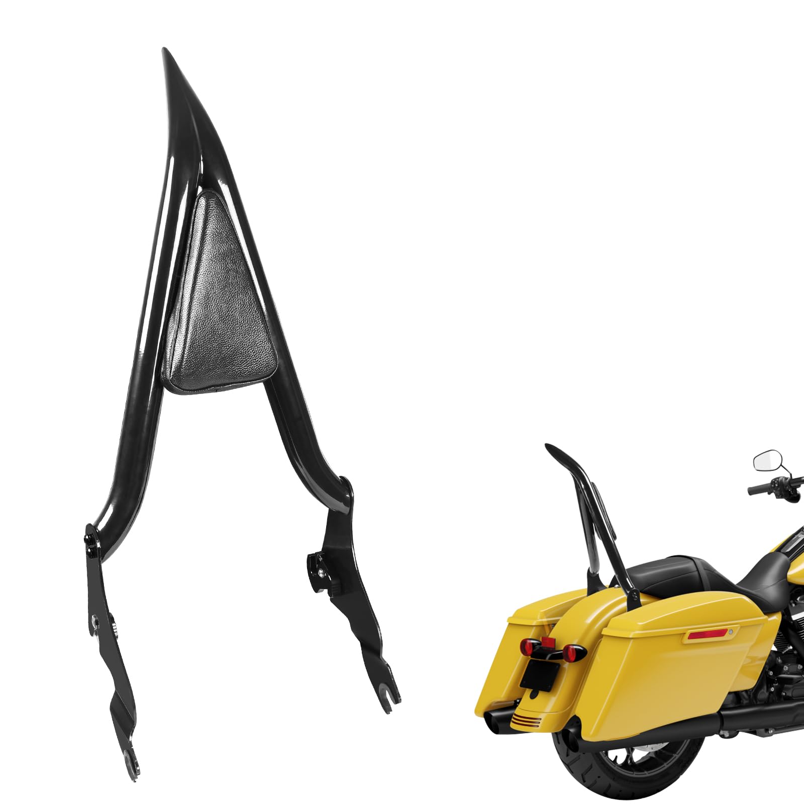 FHV Respaldo Desmontable para Pasajero Trasero para Harley
