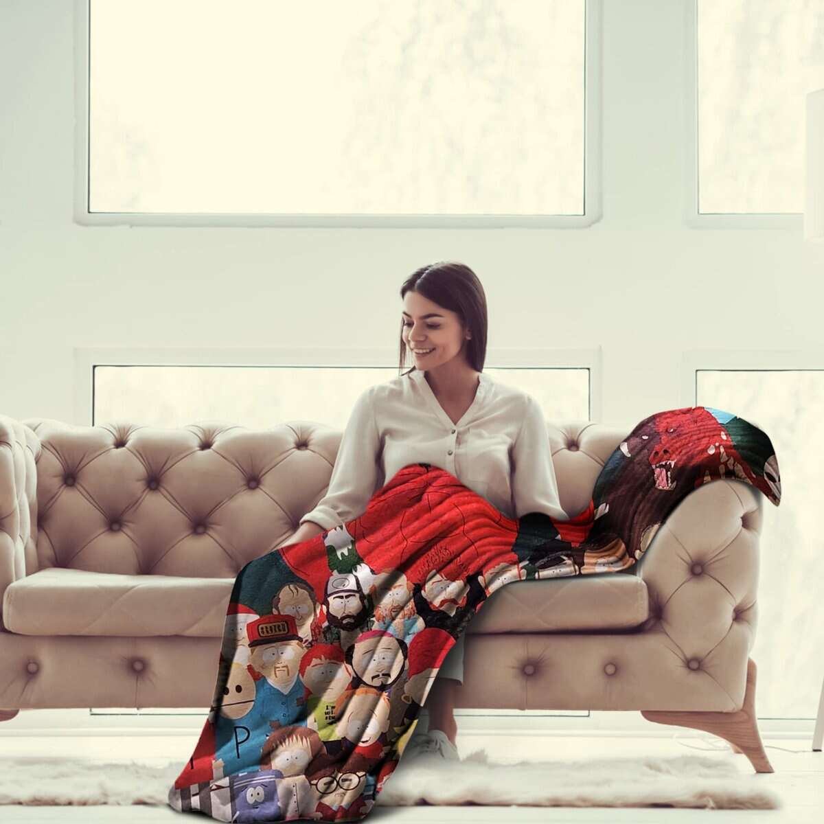 Manta de lanzamiento de franela Bazillion Dreams South Park - Imagen 7