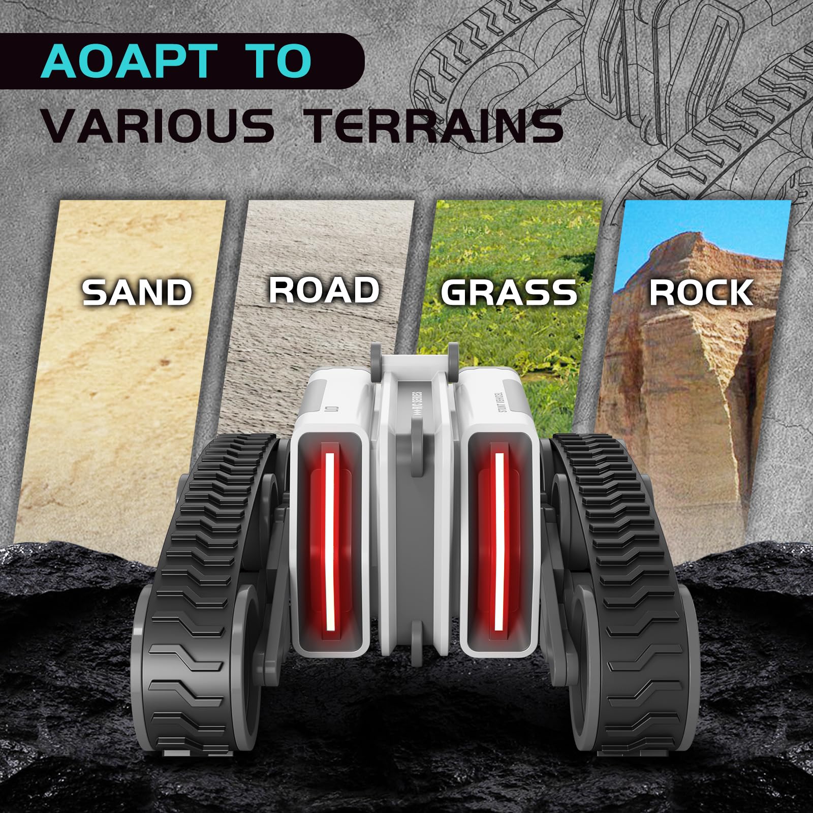 Coche de Control Remoto HScopter, Autos RC con Neumáticos - Imagen 8