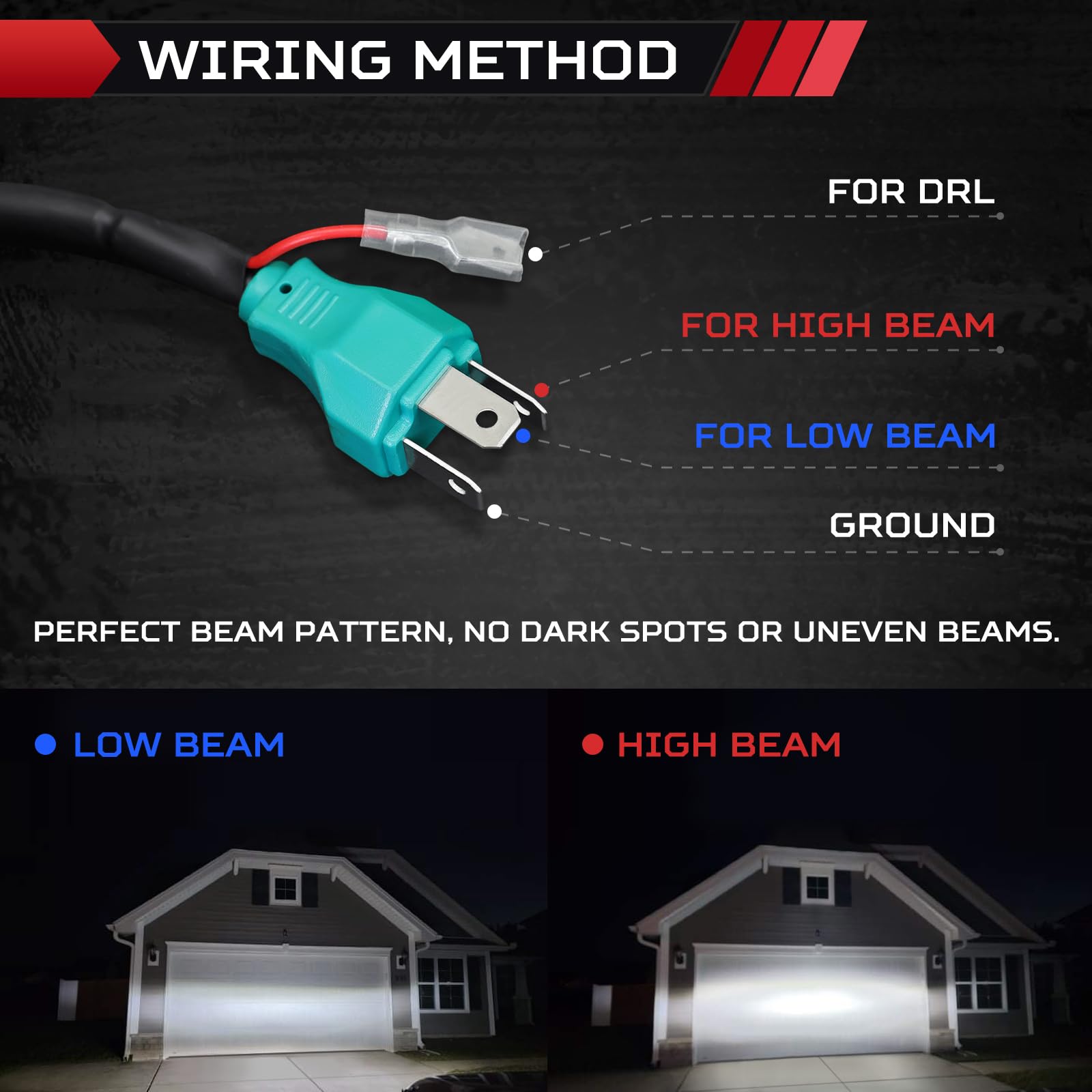 Faros LED Haitzu de 7 pulgadas con DRL, Luz de halo, Luces - Imagen 5