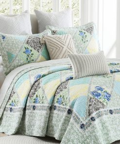 Juego de Edredón Queen Size Finlonte, Real Patchwork Floral