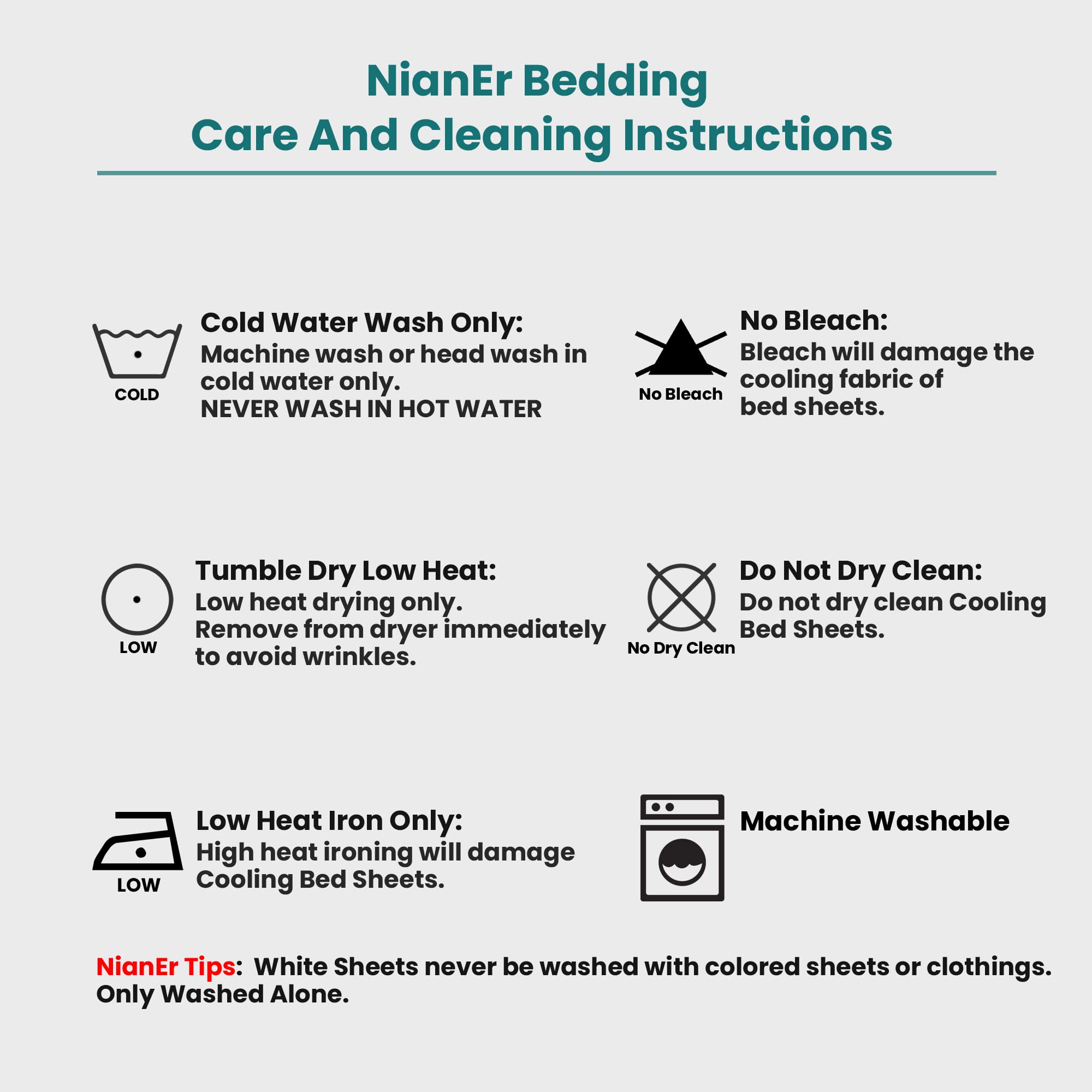 Juego de sábanas de lujo suaves y elásticas de tejido - Imagen 7