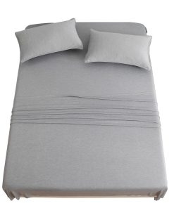 Juego de Sábanas de Lujo Suaves y Elásticas de Punto Fresco