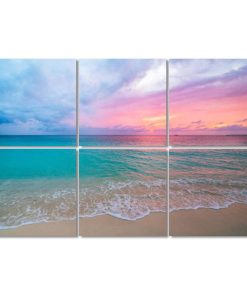 Panel Acústico Rosa Puesta Del Sol - Paquete de 6 Paneles