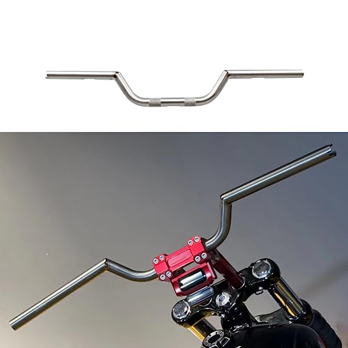 Manillar Recto Corto de Titanio 100% Hecho a Mano para