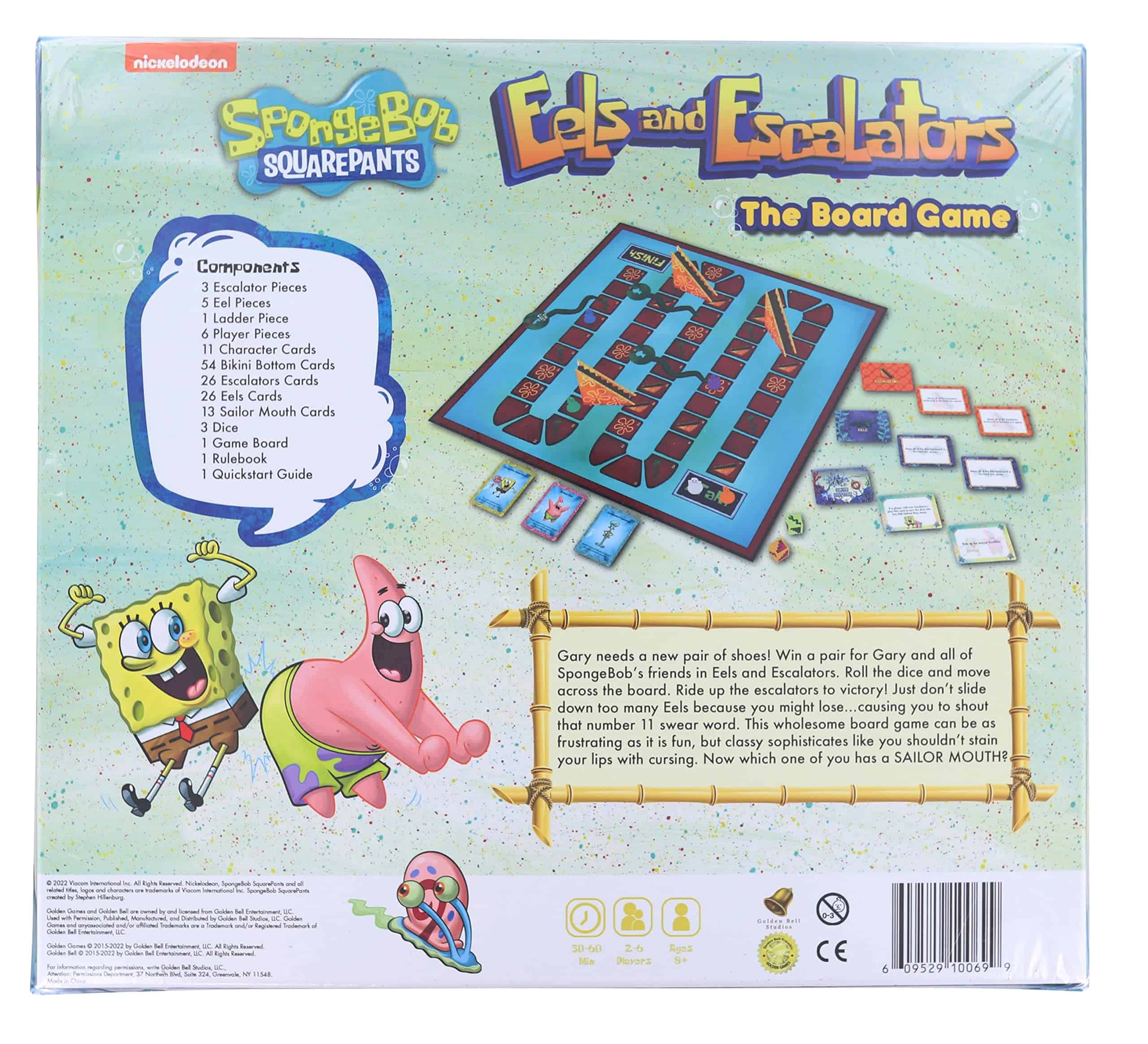 Juego de Mesa de SpongeBob Squarepants Eels and Escalators - Imagen 4