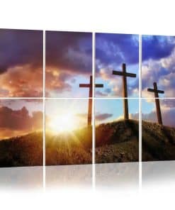 Paneles Acústicos de Arte Crucifixión de Cristo al Amanecer