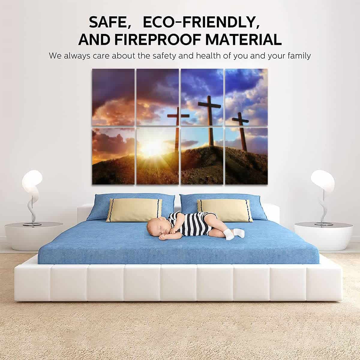 Paneles Acústicos de Arte Crucifixión de Cristo al Amanecer - Imagen 6