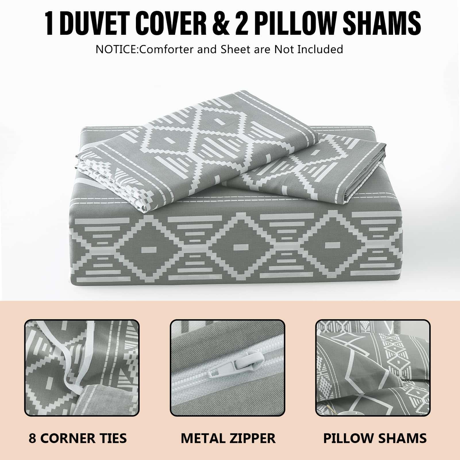 Juego de Funda Nórdica Boho DUOMING Queen - Funda Nórdica - Imagen 6