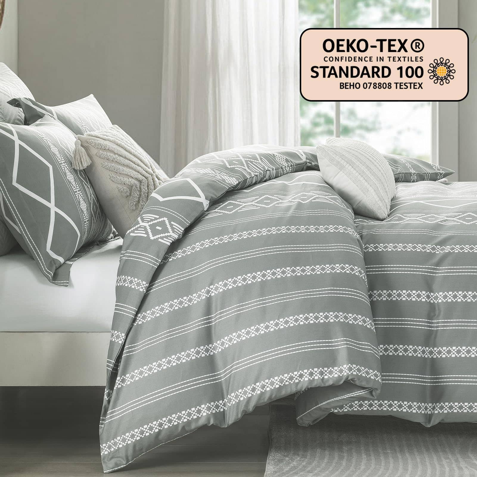 Juego de Funda Nórdica Boho DUOMING Queen - Funda Nórdica - Imagen 3