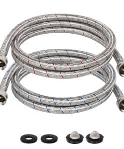 JUWO 6 FT Mangueras para Lavadora, 3/4" FHT Mangueras de