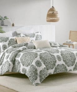 Funda de Edredón Damasco Bedduvit Queen - Juego -Damask/Meda