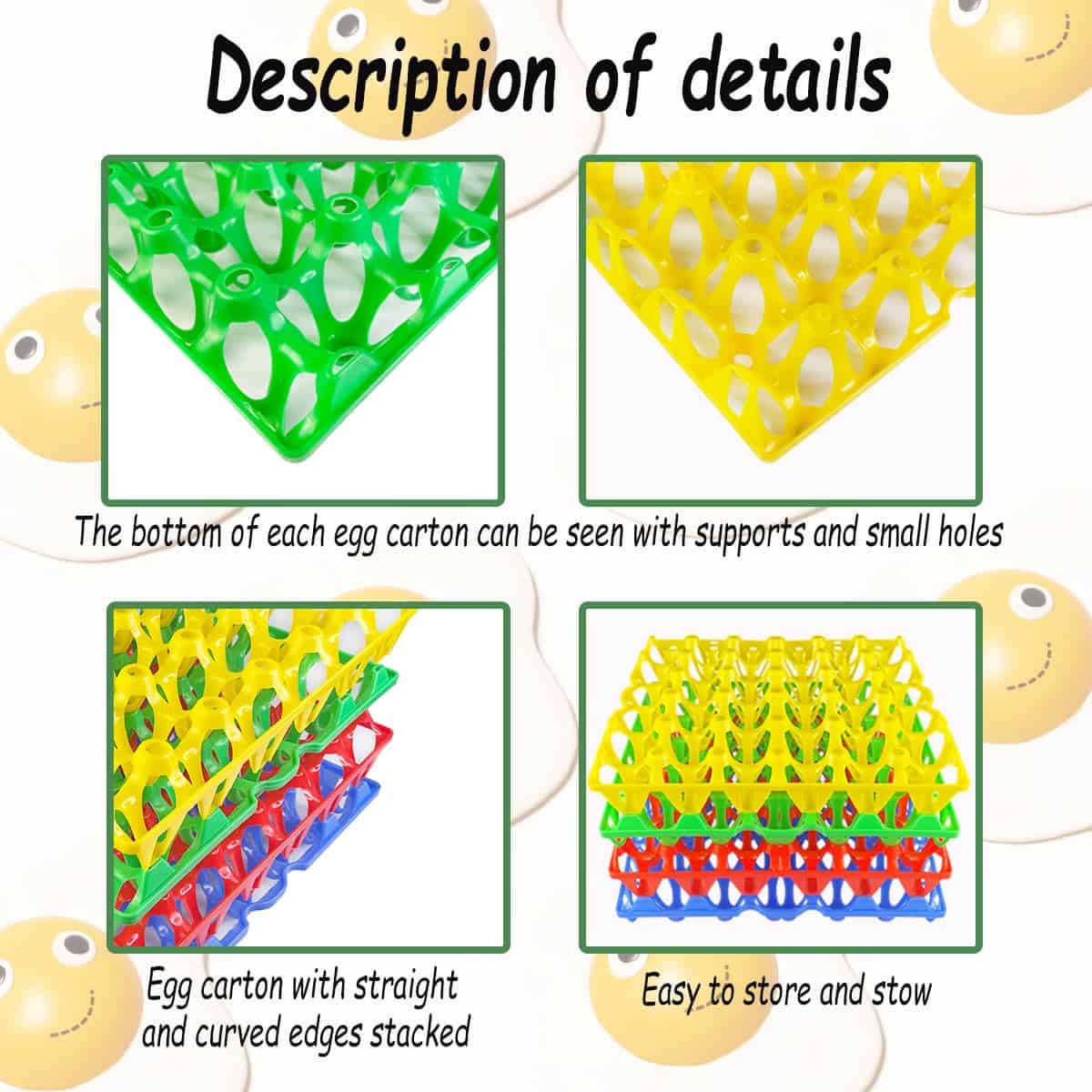 Paquete de 4 cartones de huevos a granel, Cartones de - Imagen 5