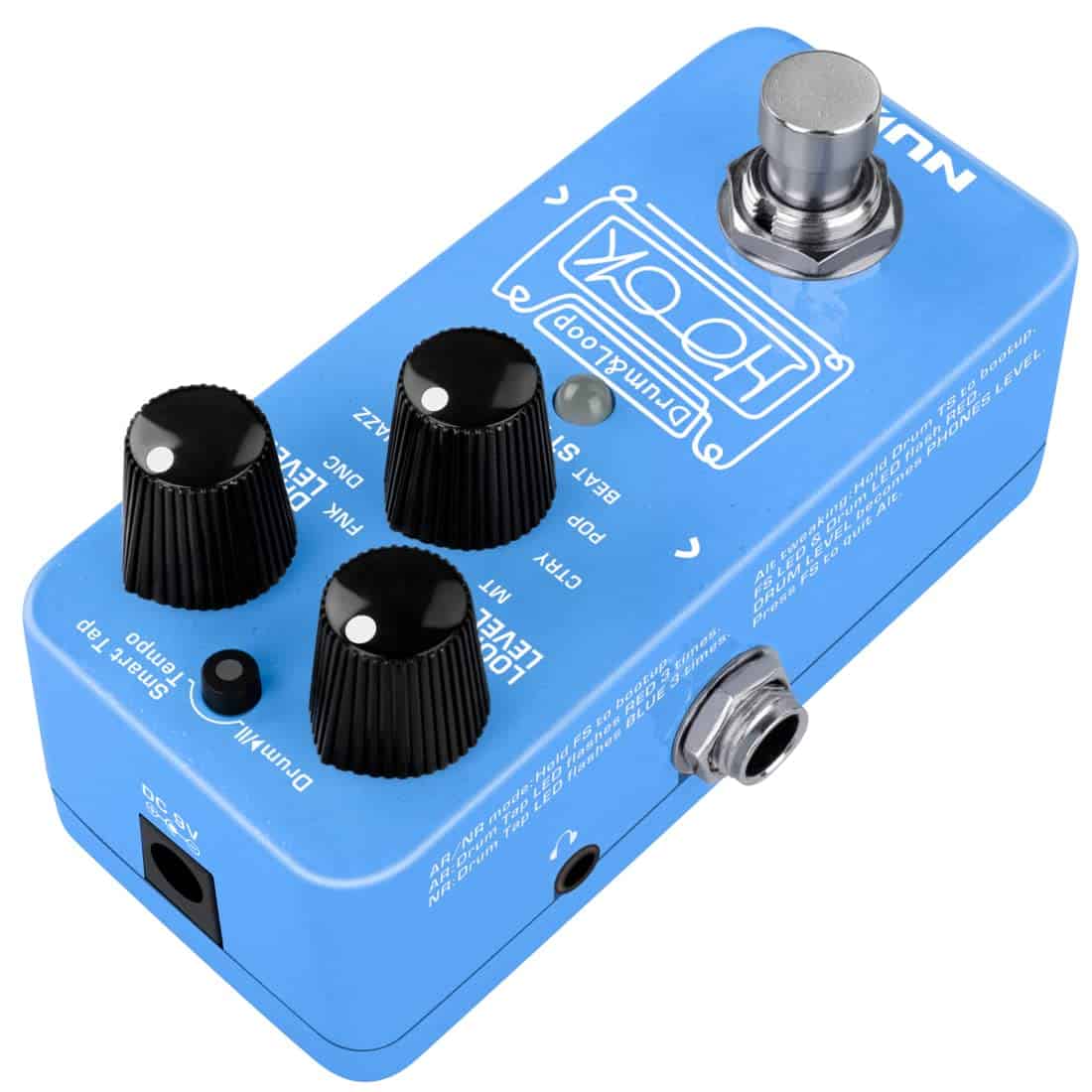 NUX NDL-3 HOOK Pedal de Loop de Batería Mini, 6 minutos de - Imagen 4