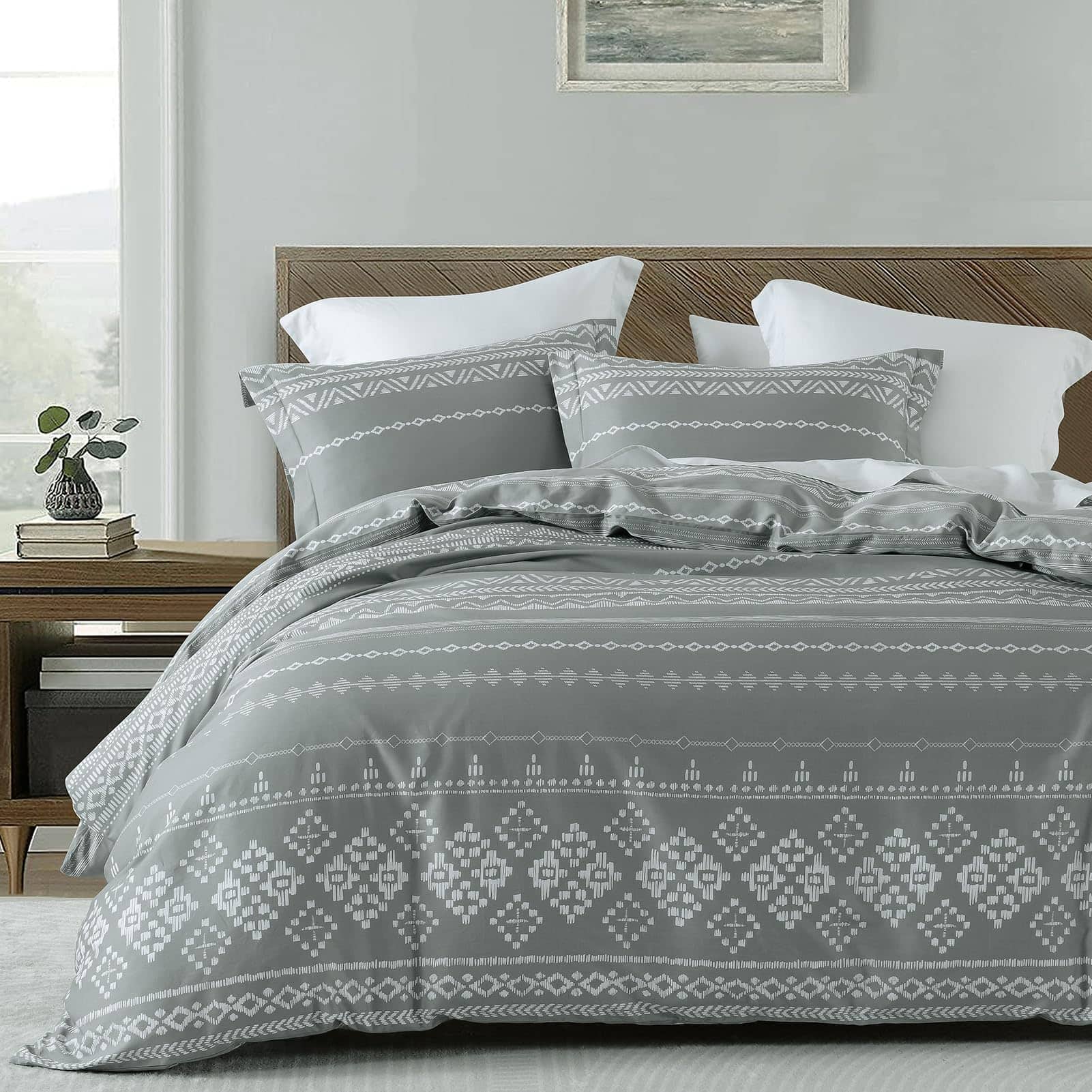 Juego de Funda Duvet Bedduvit Tamaño King - Gris Juego de