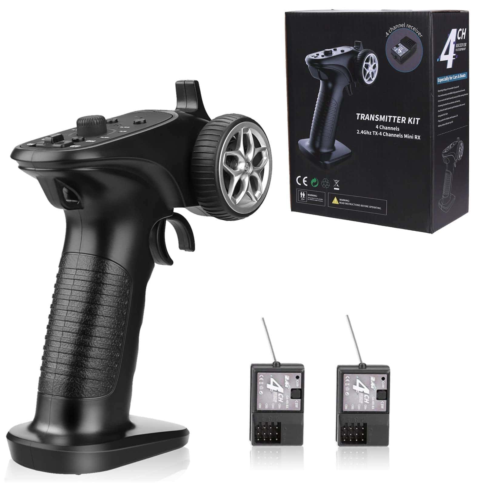 Sistema de Radio HTLNUZD 4H-TX 4CH 2.4GHz Transmisor con