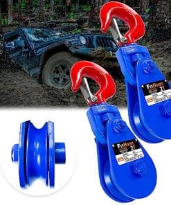 FITHOIST 2 Toneladas Bloque de Polea con Gancho (2 Pack) 3"