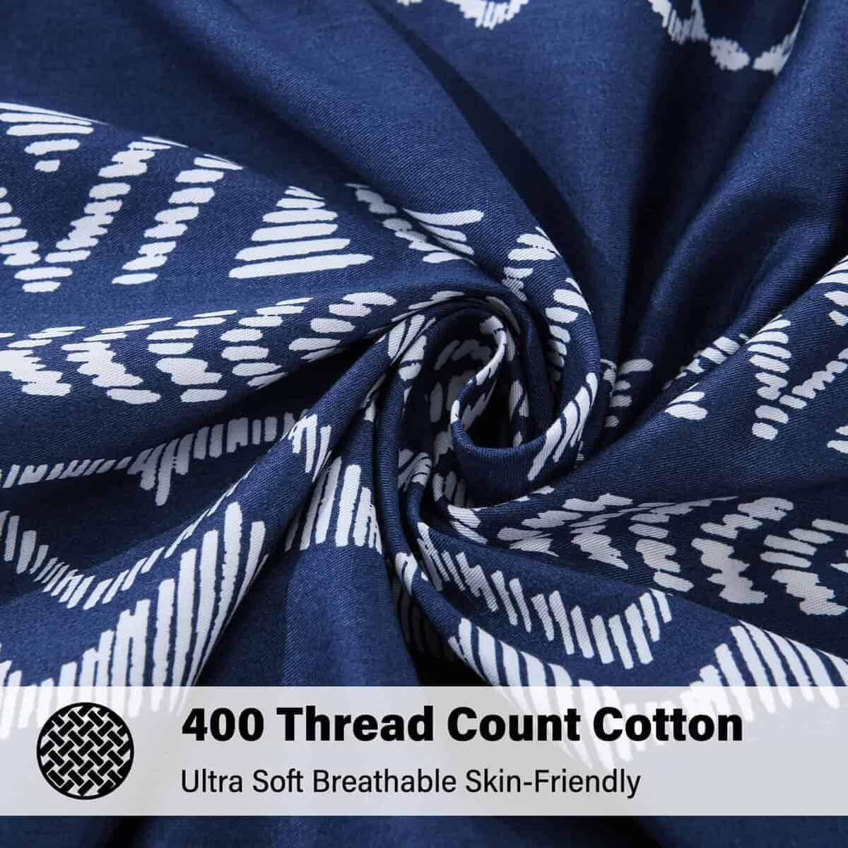 Juego de Funda nórdica Queen Y-PLWOMEN Navy - 3 Piezas - Imagen 5