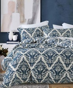 PERHOM Funda nórdica King - Funda nórdica azul marino