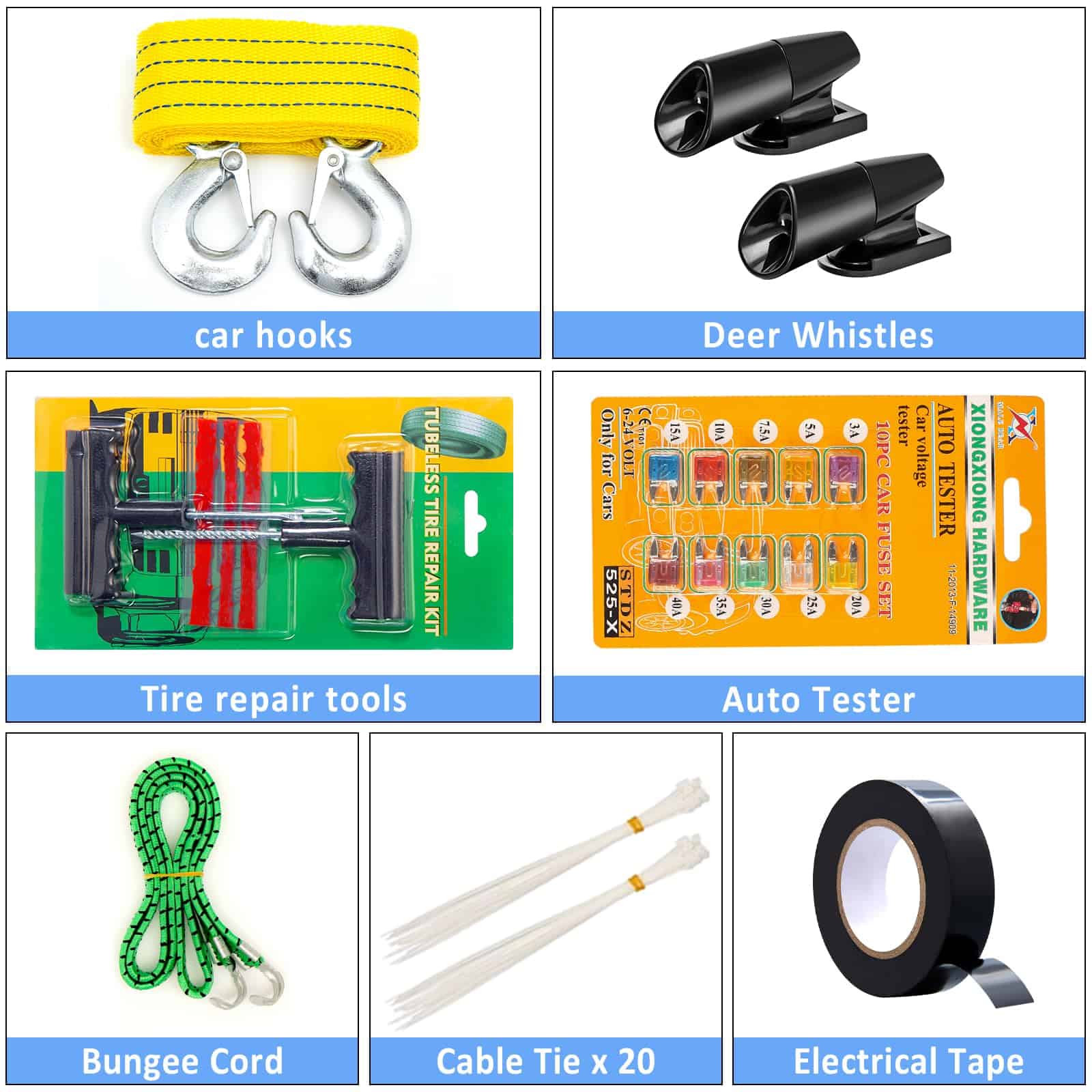 Kit de Asistencia de Emergencia para Automóvil AUTODECO 105 - Imagen 10