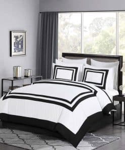 Juego de Edredón Chezmoi Collection Wyatt de 7 Piezas para