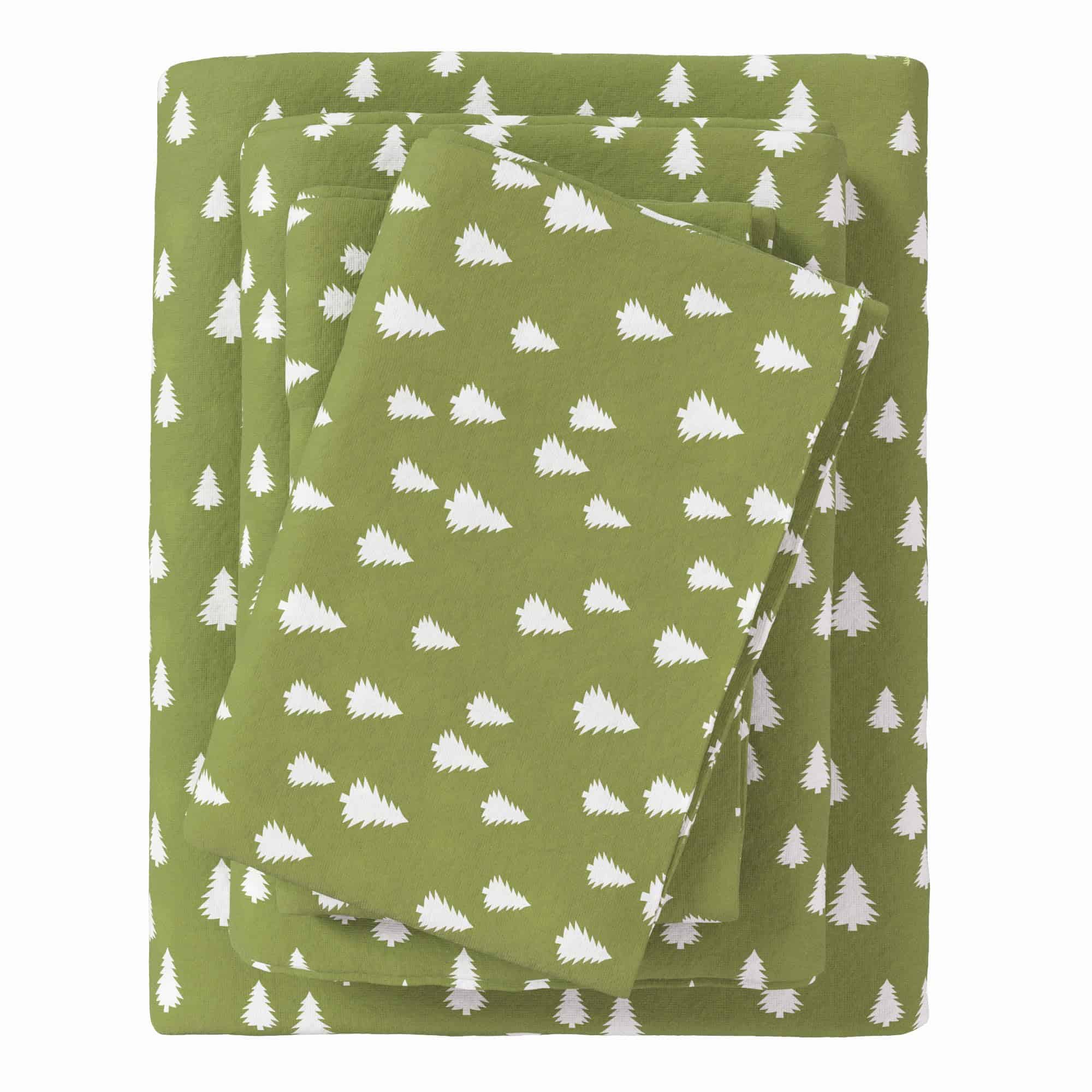 Juego de sábanas de franela Great Bay Home -Oliva