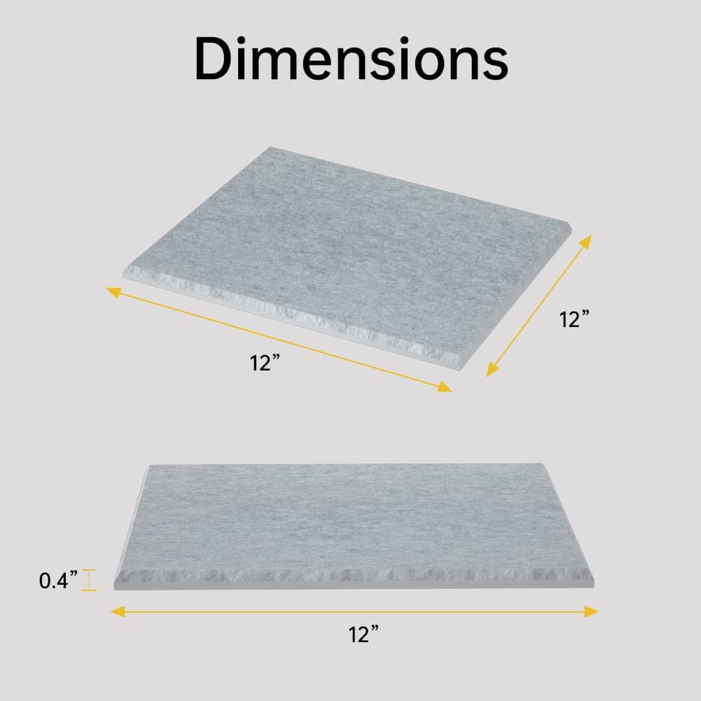 Paquete de 12 Paneles Acústicos con -Gris Plateado - Imagen 9