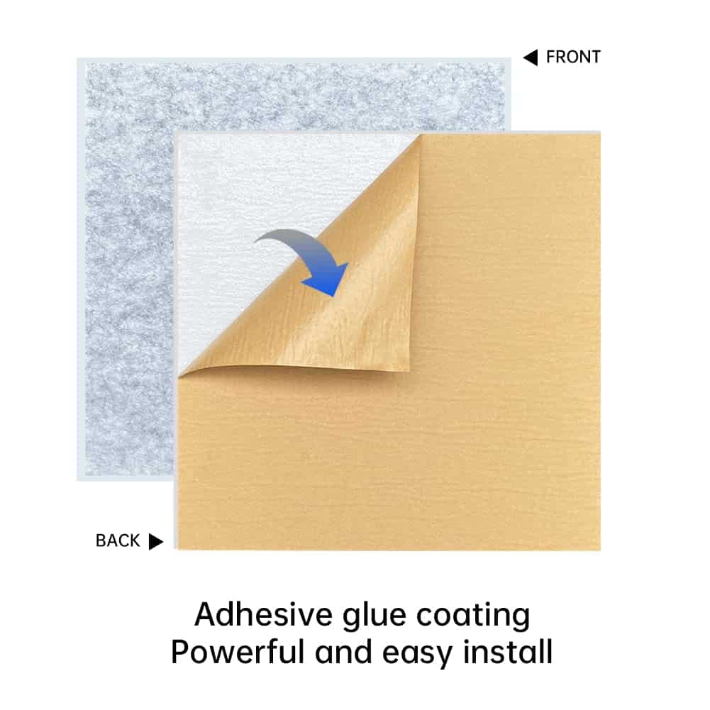 Paquete de 12 Paneles Acústicos con -Gris Plateado - Imagen 7